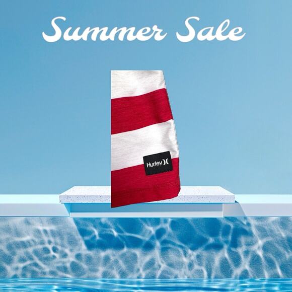 Hurley Swin Board Shorts M Red White And Blue Stars Stripes - Picture 14 of 16